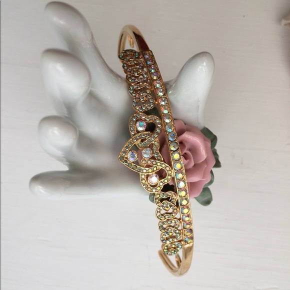 NEW Wedding Headband/Tiara by Jessica McClintock Communion Veil Tiara Jessica McClintock Crystal HalfComb  main image 4